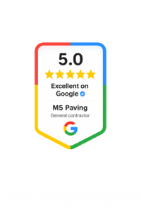 M5 Paving Google review badge