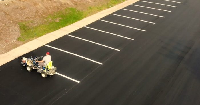 Parking lot line striping Northglenn, Colorado